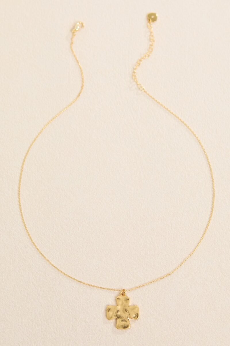 18K Gold Eloise Cross Necklace