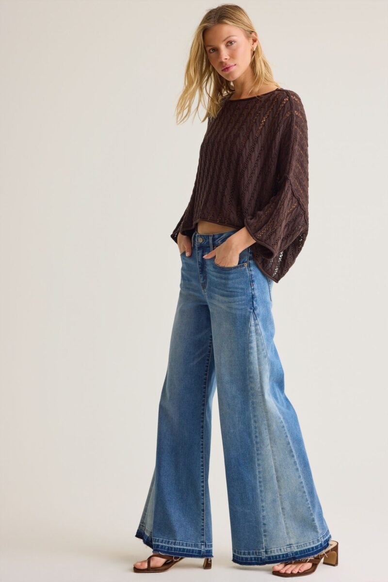 Alexis Knit Boxy Sweater Tee