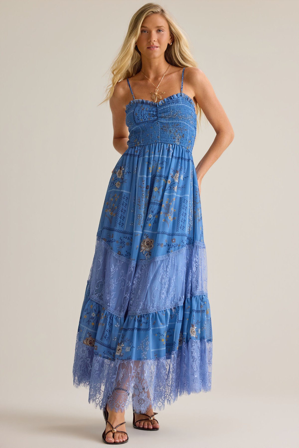 Edith Floral Maxi Dress - Image 3