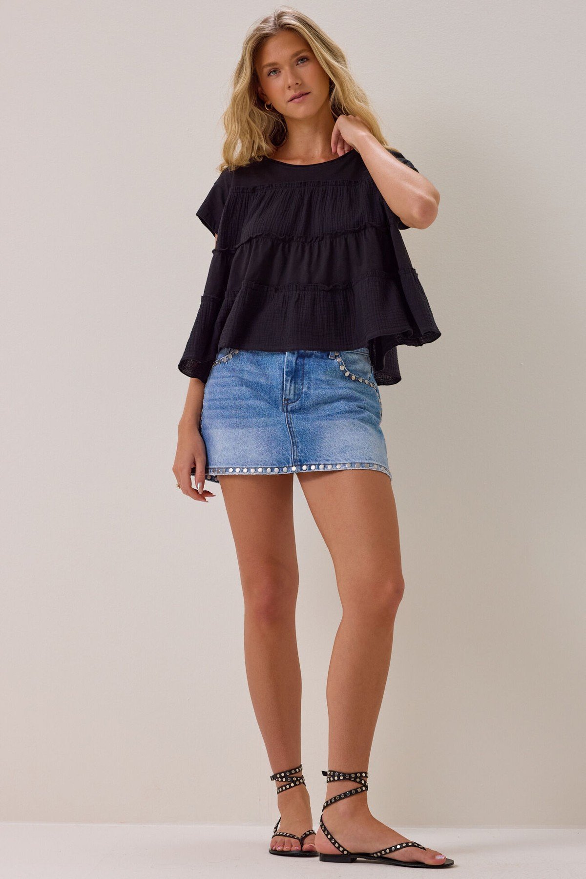 Felicity Tiered Babydoll Top - Image 2