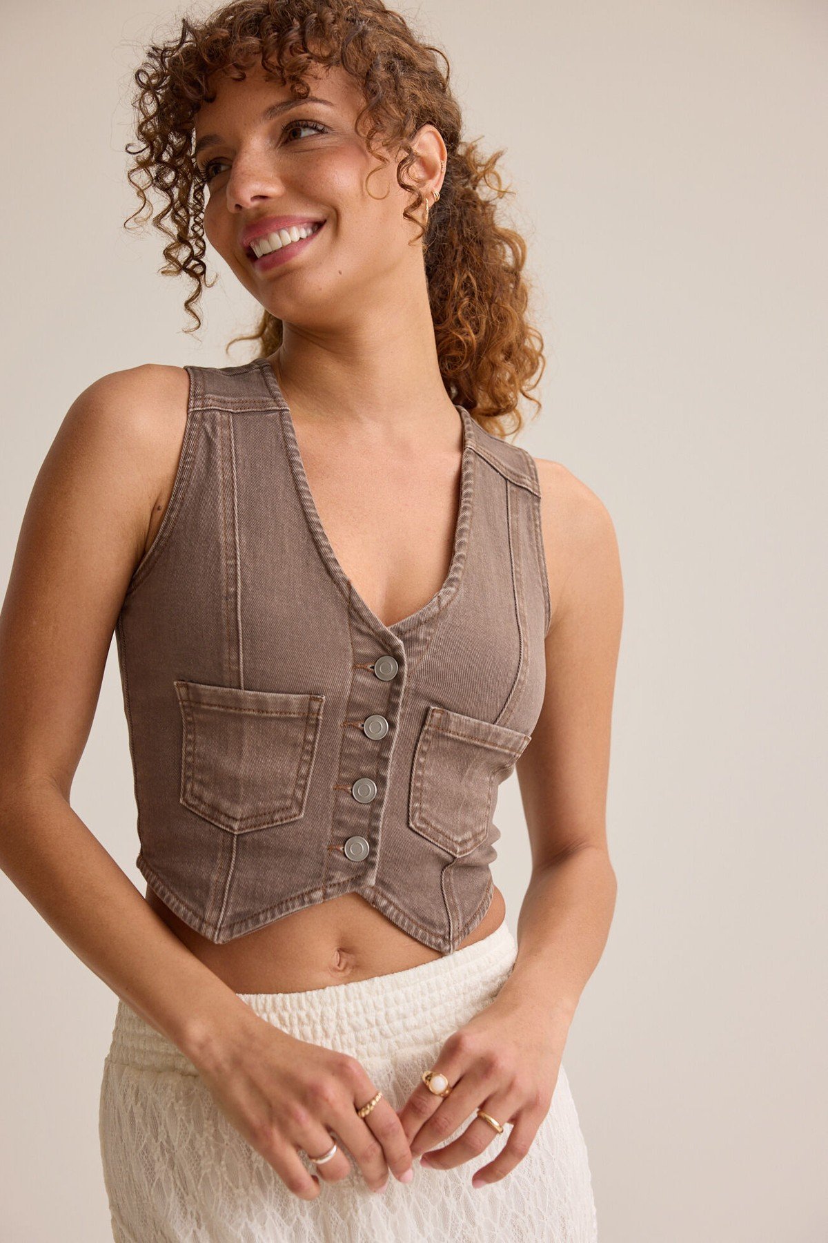 Harlee Denim Vest