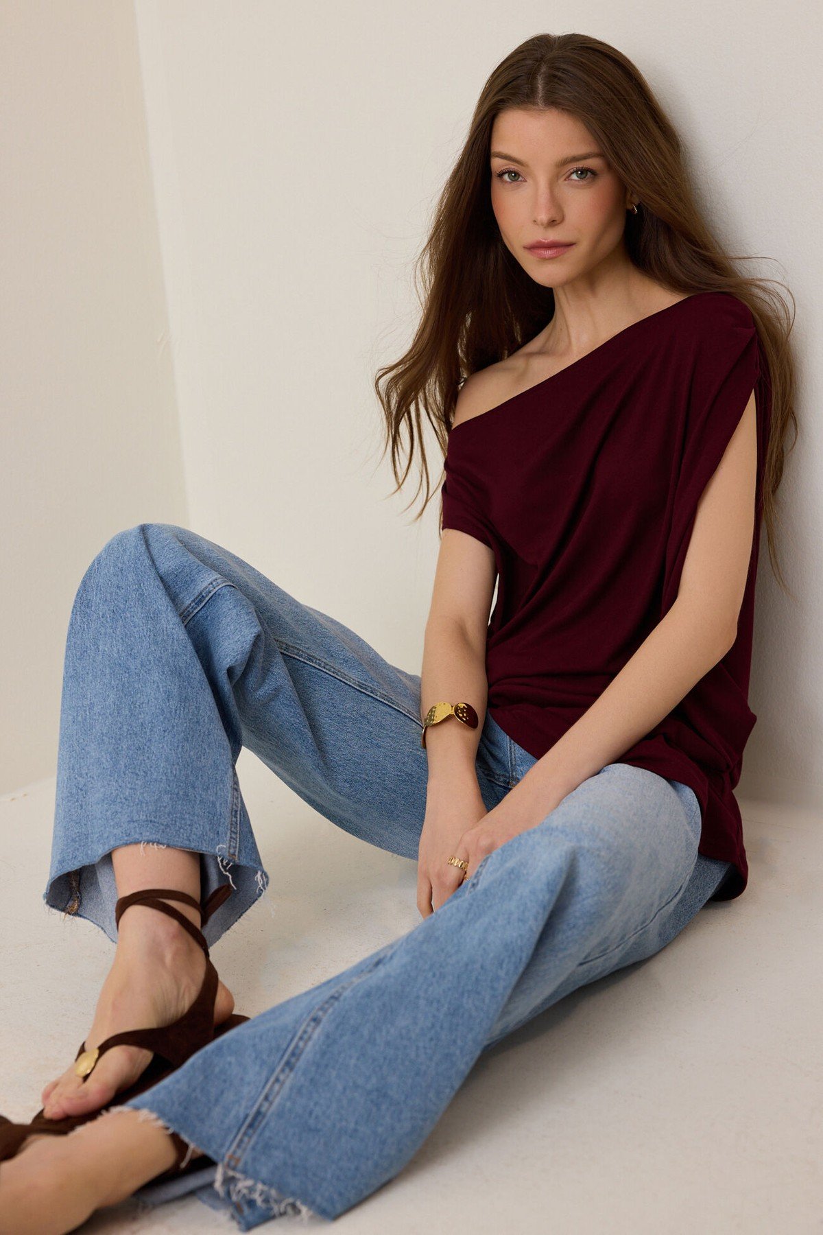 Harper Asymmetrical Neck Top