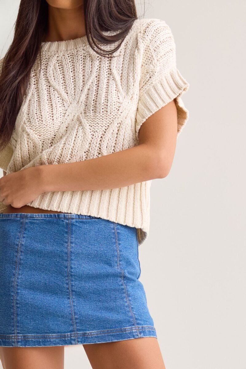 Jasmine Mini Denim Skirt