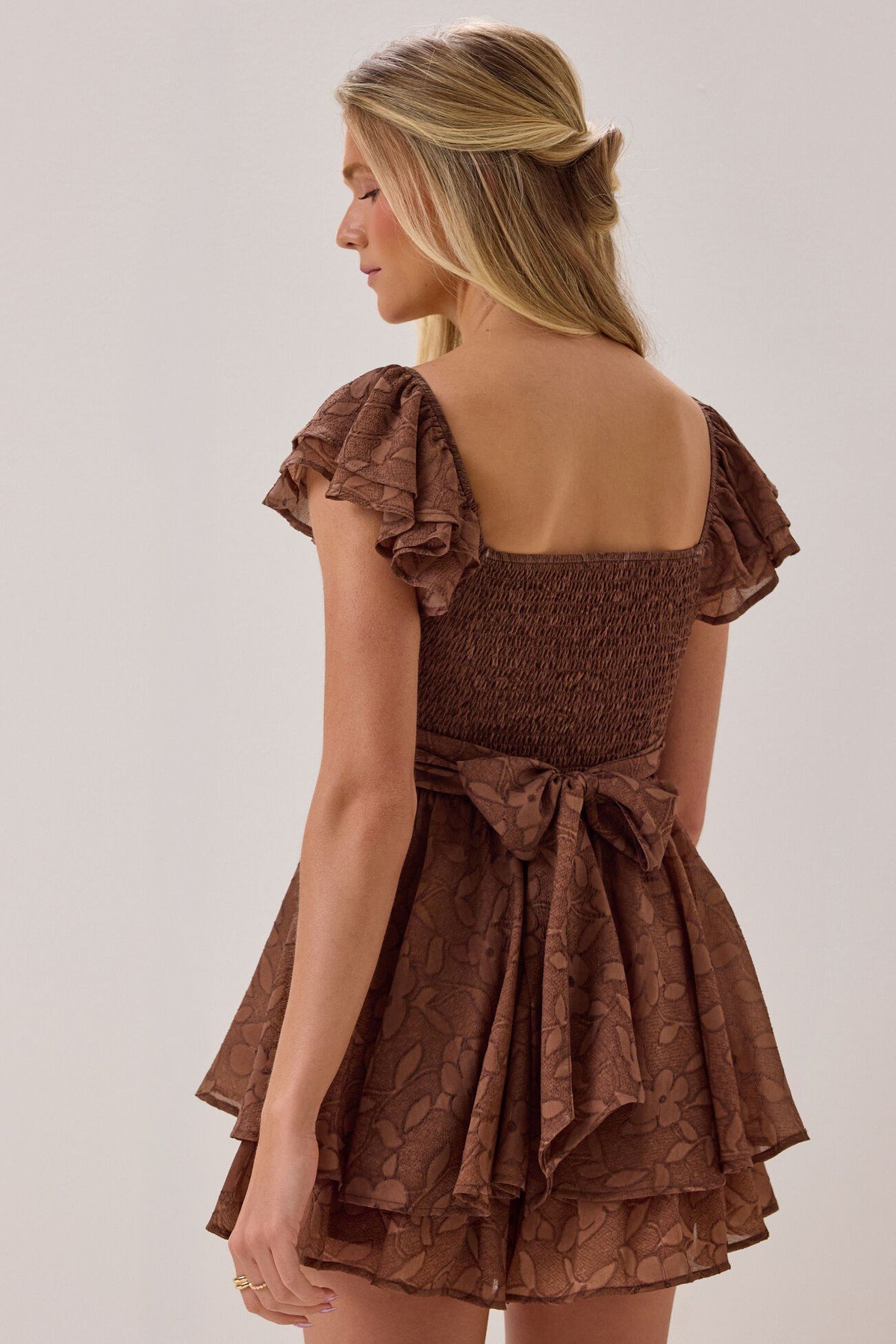 Lainey Double Layer Texture Romper - Image 2