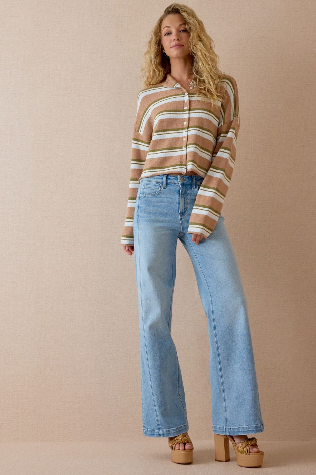 Miller Multi Stripe Cardigan - Image 2