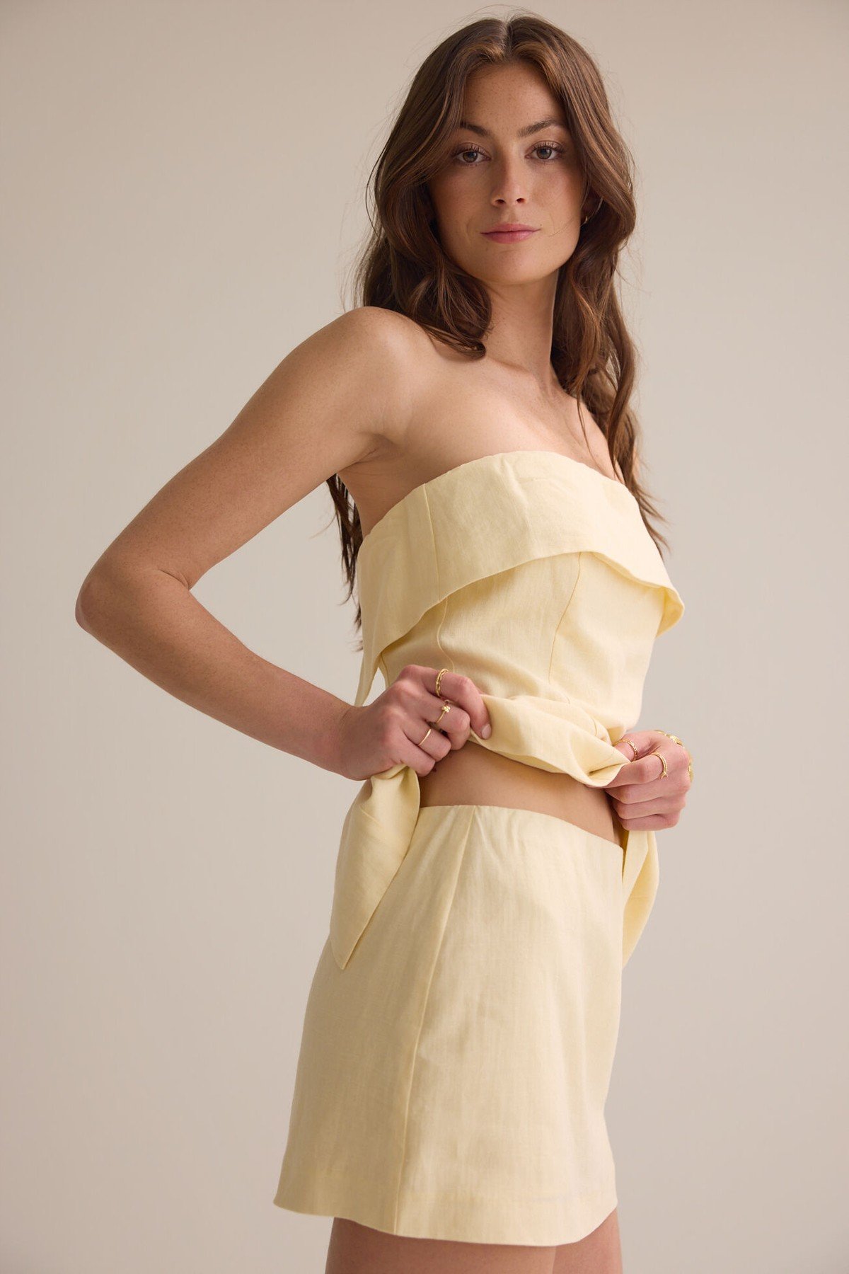 Perry Linen Mini Skirt