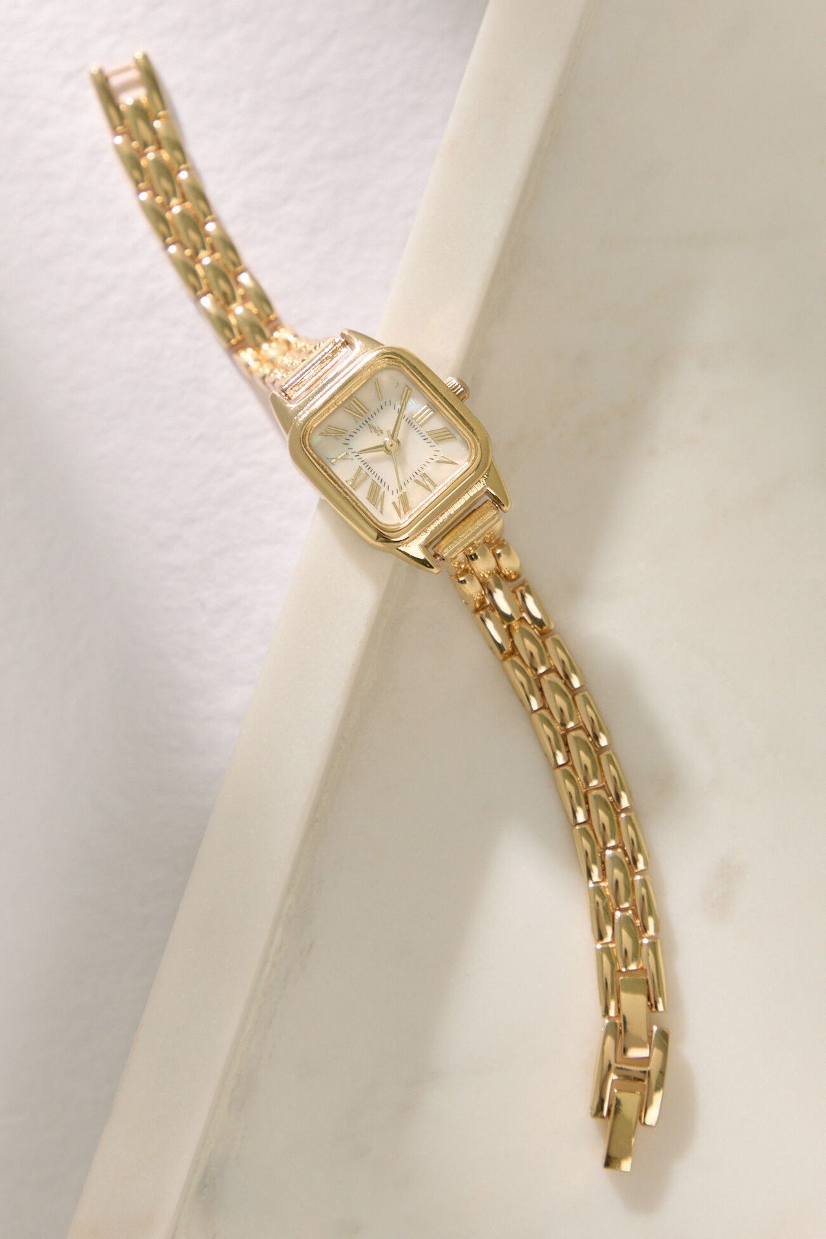 Square Face Watch Panther Link